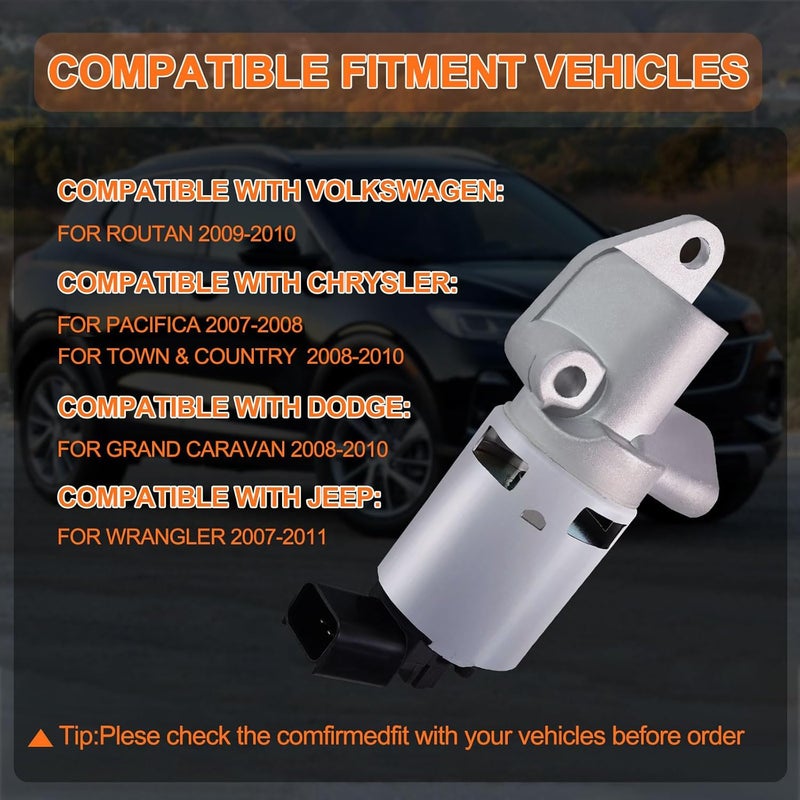 STZJAYE EGR Valve Replacement EGV1149 Compatible with Dodge Grand Caravan 2008-2010,for Volkswagen Routan 2009-2010,for Jeep Wrangler 2007-2011,Automotive Exhaust Gas Recirculation Valve Replacement - Image 2
